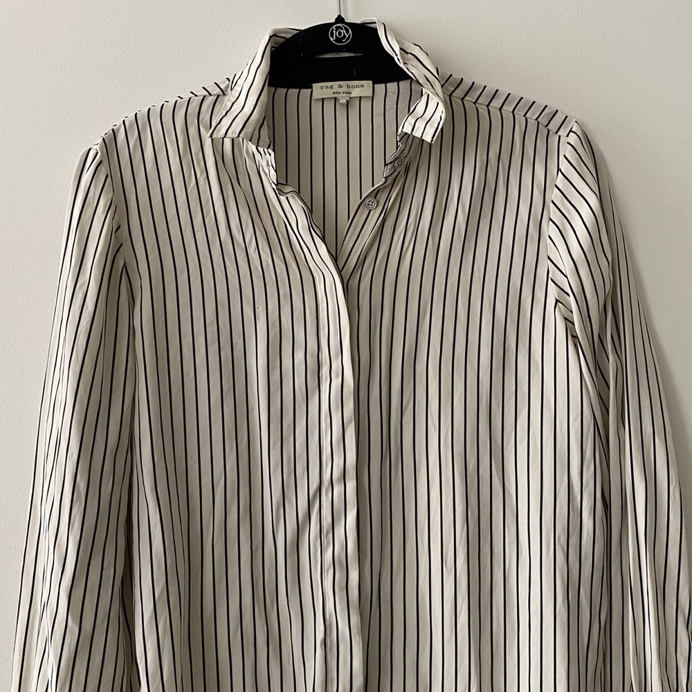 Rag & Bone silk blouse striped
